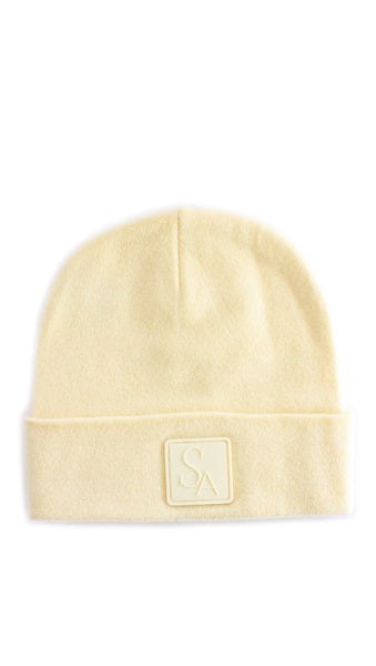 Slouch Beanie Hat - Pale Yellow