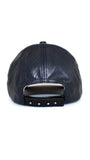 Leather Baseball Cap - Midnight