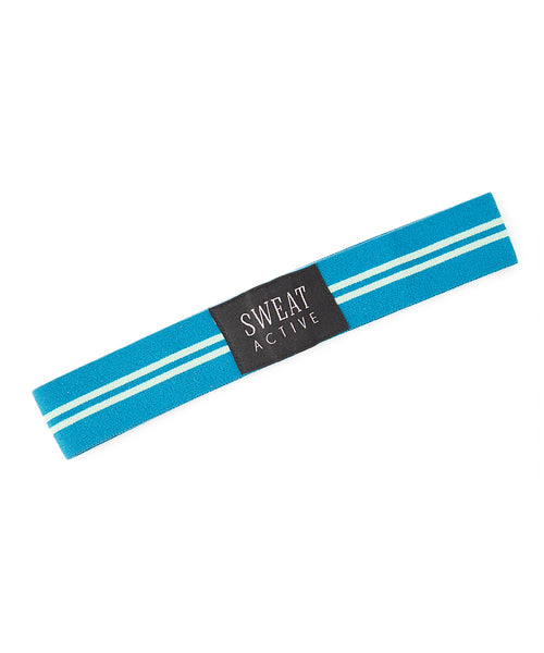 Sport Headband - Ocean/Foam Stripe
