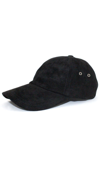 Ultra Suede Baseball Cap - Black
